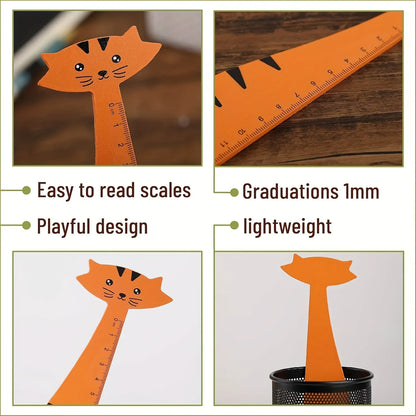 Animal shaped rulers (pack of 5)