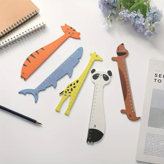 Animal shaped rulers (pack of 5)